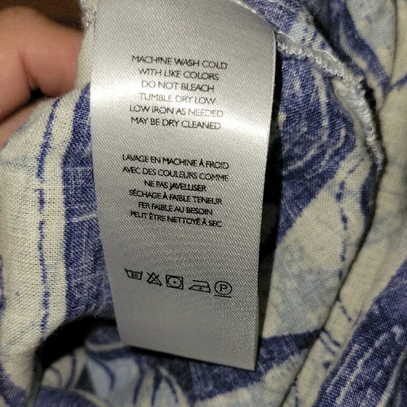 Kimchi Blue Strapless Top in Blue and Cream - Picture 7 of 10